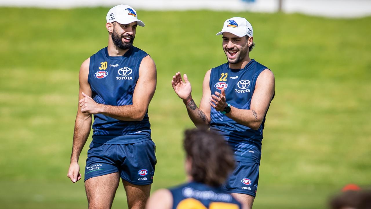 Wayne Milera and Izak Rankine. Picture: Tom Huntley