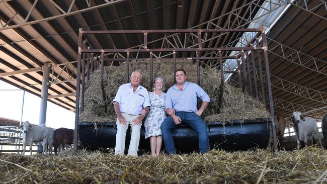 <s1>Colin Brett, Alison Brett and Hamish Brett at the Berrimah Farm Export feedlot following the historic Federal Court ruling. </s1> <source>Picture: Katrina Bridgeford</source>