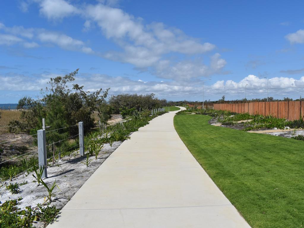 Beach walkway at the Dunes Harbour Beach in August 2021. Picture: Lillian Watkins