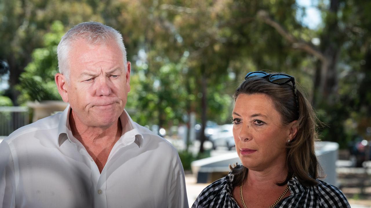 Commissioner Grant Stevens and his wife Emma have shared a segment of the letter they received from organ donor recipients. Picture: NewsWire