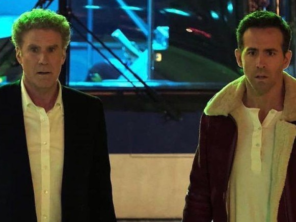 Will Ferrell and Ryan Reynolds starred in Spirited, which is in the running for an Oscar nomination for Best Original Song. Picture: Supplied