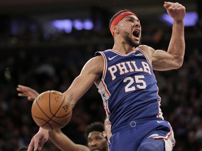 Ben Simmons will not be playing with the Boomers against USA and Canada. Picture: AP Photo/Seth Wenig, File