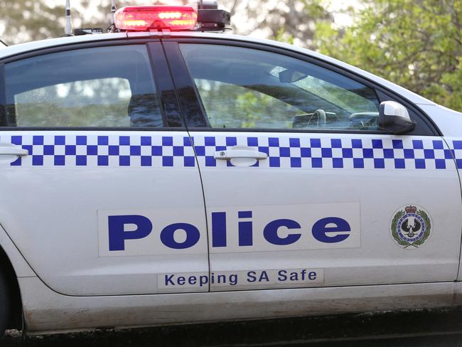 A generic image of the side of a Police car at a serious car accident on Kangarilla Road near McLaren Flat early this afternoon. Emergency services are in attendance. 15/07/15  Picture: Stephen Laffer