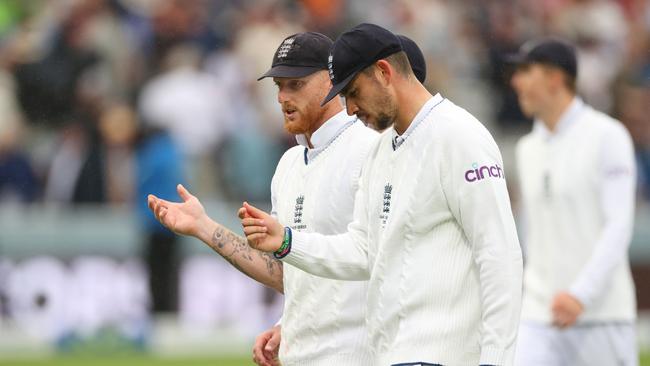 Another horror day for England has left their hopes in the second Test hanging by a thread. Picture: Getty