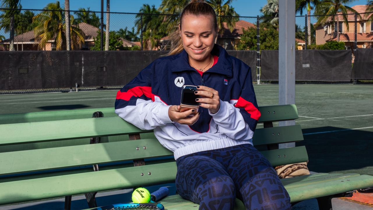 Sofia Kenin had Covid, forcing her to miss the US Open last year but the fully-vaccinated player will not criticise Novak Djokovic. Picture: Supplied
