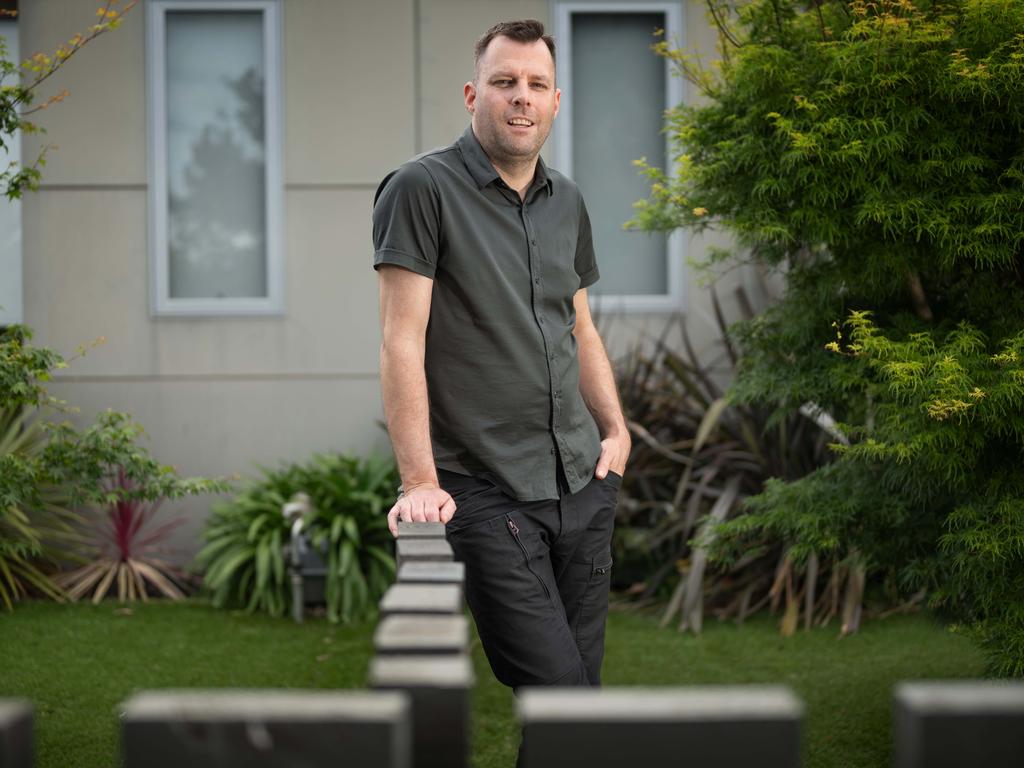 ICU liaison nurse practitioner Gary Blackburn bought his first investment property a few years ago and said he was proud he was able to give a Victorian family a home to live in. Picture: Tony Gough