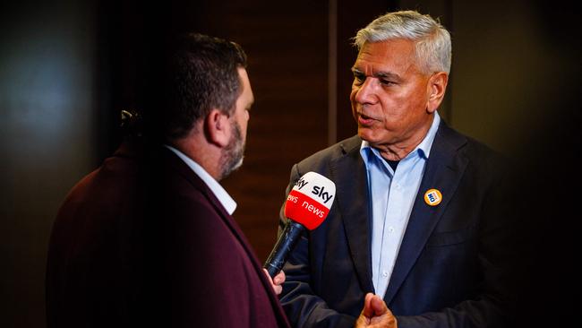 Leading No campaigner Warren Mundine is interviewed after his side succeeded.