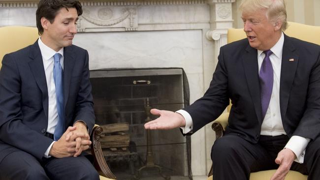 Donald Trump Meets Canadian Prime Minister Justin Trudeau | News.com.au ...