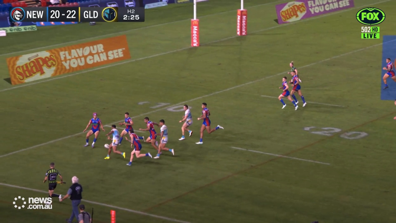 Questions raised over match winning Titans' try