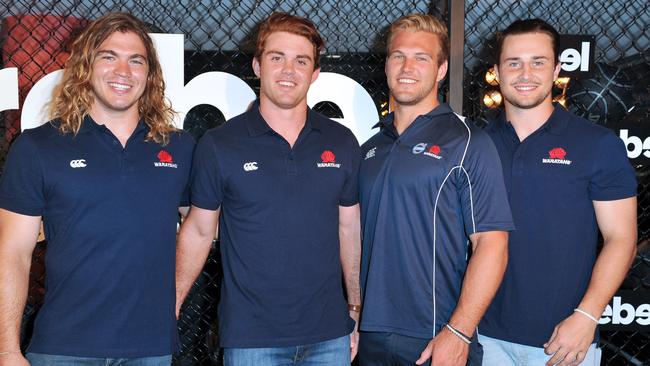 Waratahs hit the launch of the Rebel Sport store at Westfield Bondi Junction.