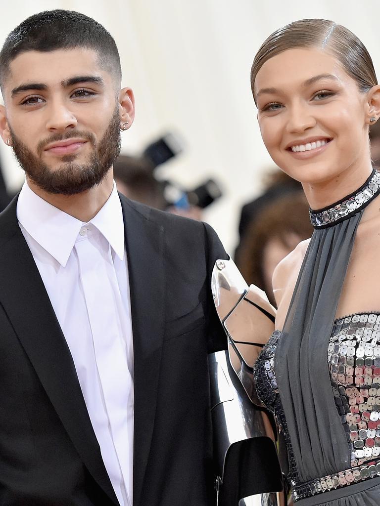 Zayn Malik (L) and Gigi Hadid. Picture: Getty