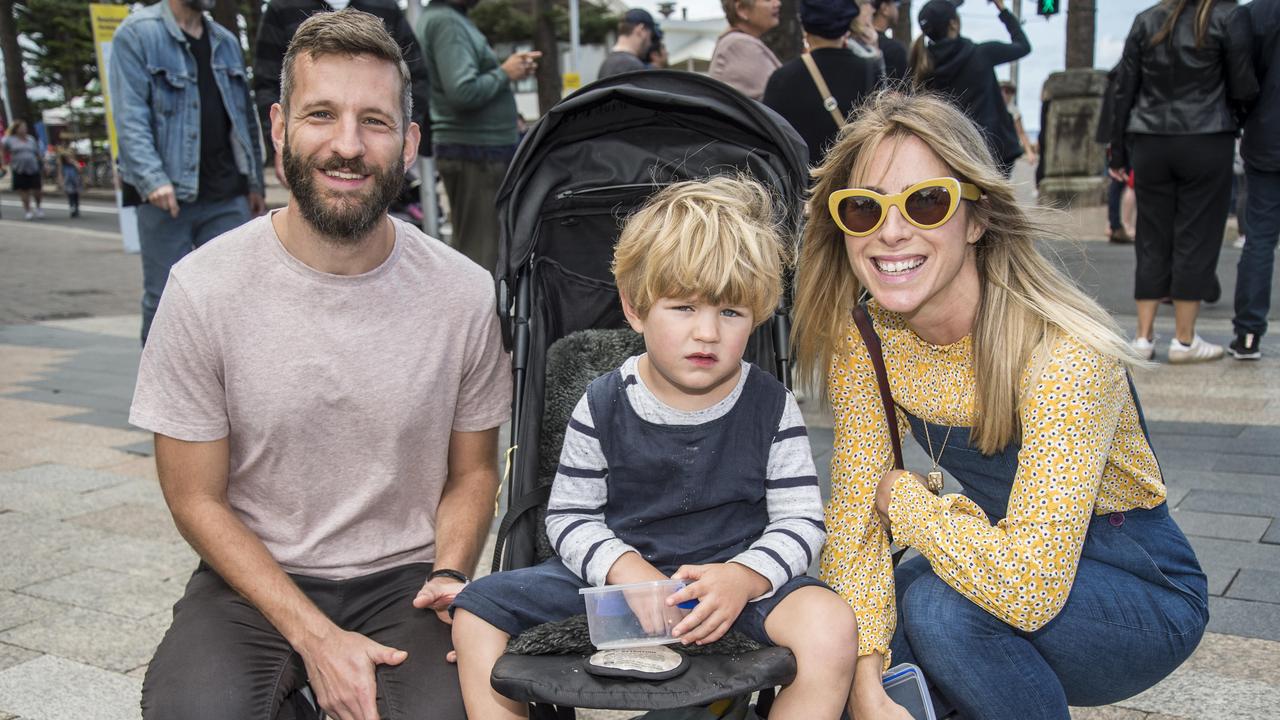 Chris and Emma Waugh at the Manly Jazz Festival at Manly on Saturday. Picture: Troy Snook