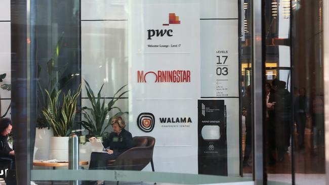 PwC’s offices at One International Towers, Barangaroo in Sydney. Picture: John Feder