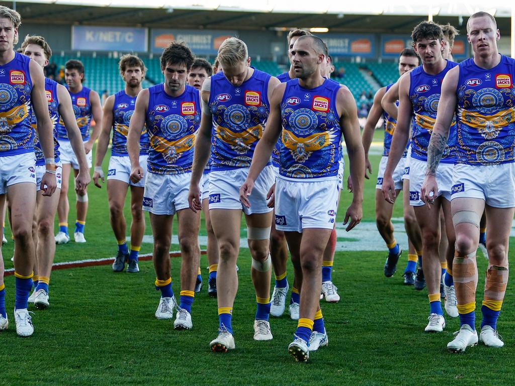 West Coast Eagles capitulation to Hawthorn represents the lowest moment in the club‘s 36year