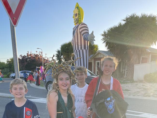 Baine Hateley, Cohen Hateley, Zander Hateley, Poppy Thannhauser, Ollie Thannhauser, Mya Hateley Mildura Halloween 2024