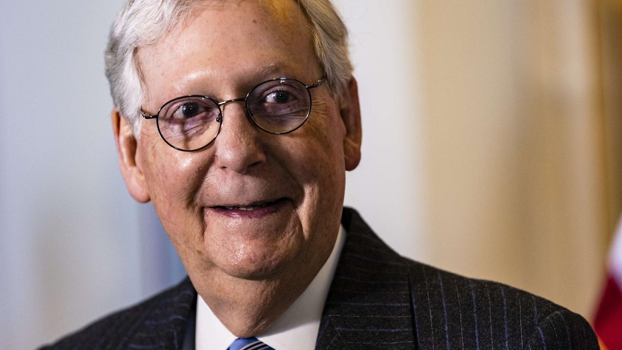 Mr Trump also had a go at Senate Minority Leader Mitch McConnell. Picture: Samuel Corum/Getty Images/AFP