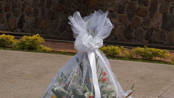 Flowers left all over the Kigali Memorial Centre grounds urge visitors to never forget the atrocities that occurred in Rwanda. Contributed photos by Rae Wilson