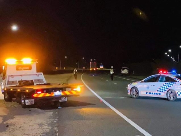 The scene of a fatal crash at Coles Creek on Monday 10 August 2020.