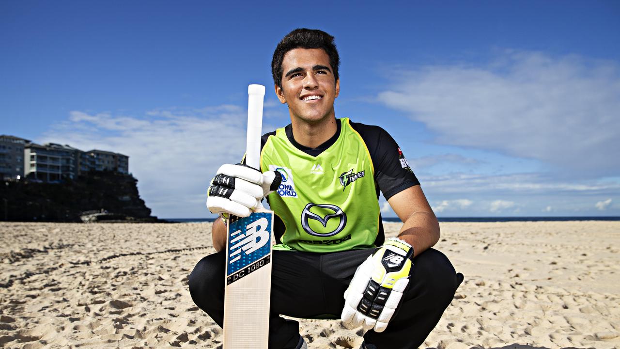 Sydney Thunder cricketer Ollie Davies has made a stunning BBL debut.