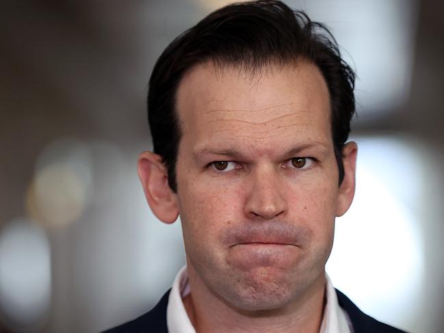 CANBERRA, AUSTRALIA - NewsWire Photos OCTOBER 19, 2021: Senator Matt Canavan spoke to media at Parliament House in Canberra.Picture: NCA NewsWire / Gary Ramage