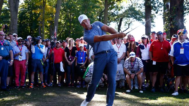 Stenson in action during the 2016 Ryder Cup. Picture: AFP Images