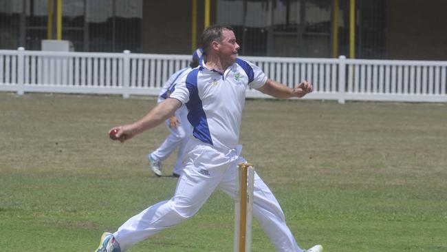 Dean Carroll in action for Harwood back in 2019.