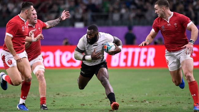 Wales struggled to keep track of Radradra. Photo: Christophe Simon/AFP