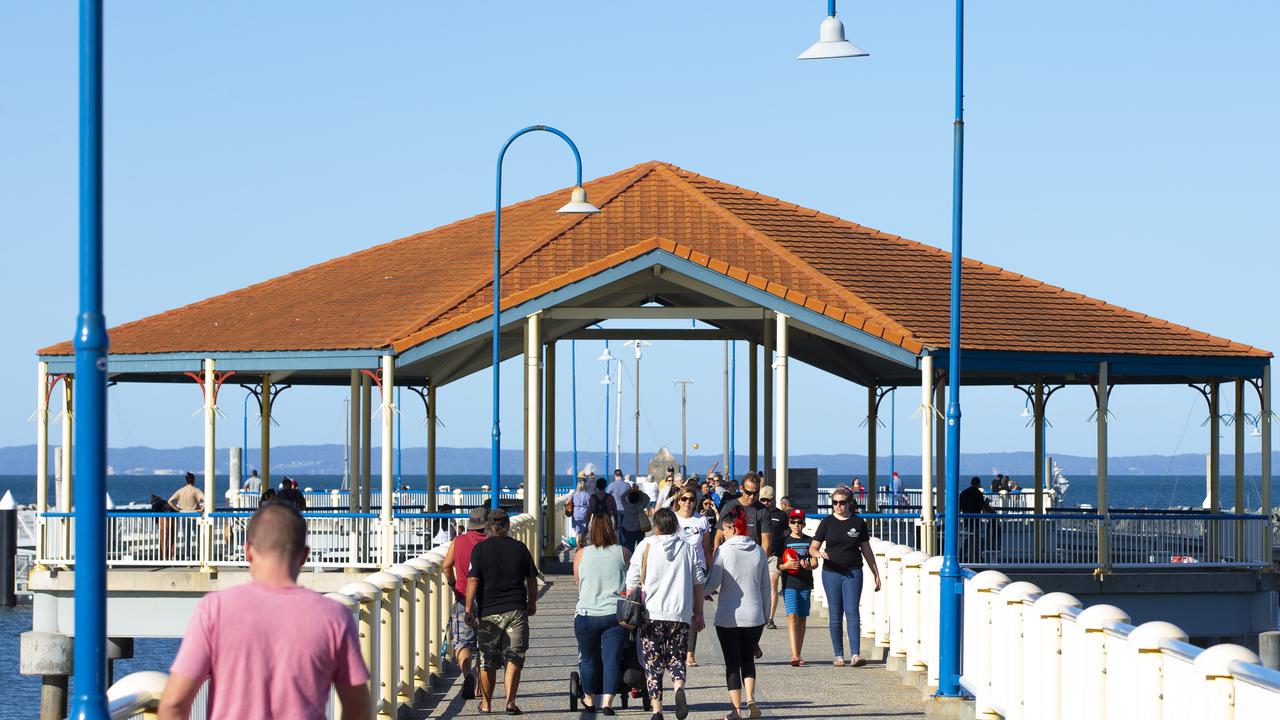 Redcliffe jetty first day of relaxed coronavius restrictions. 2.05.2020 Picture: Renae Droop