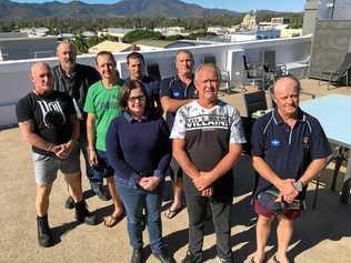 WHAT NOW? Former Cook Colliery workers Phil Wells, Alex Green, Darren Morrow, Chris Smithers, Eldon Alley, Wayne Bradshaw and Keith Armstrong with the ALP's Lisa Chesters. Picture: Kerri-Anne Mesner