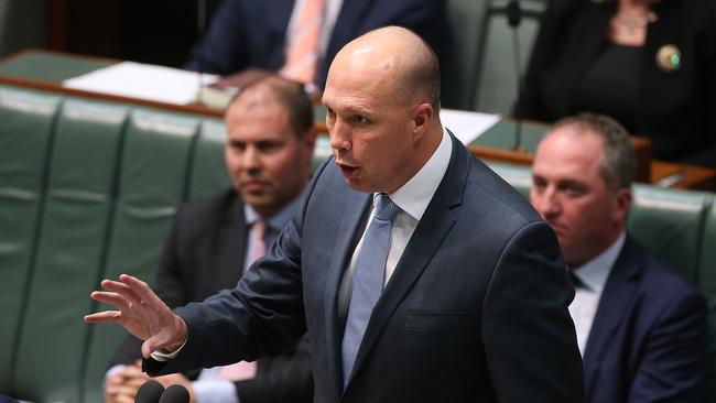 Home Affairs Minister Peter Dutton. Picture Kym Smith