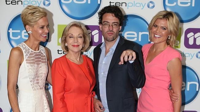 Studio 10 team Jessica Rowe, Ita Buttrose, Joe Hildebrand and Sarah Harris. Picture: Network Ten 