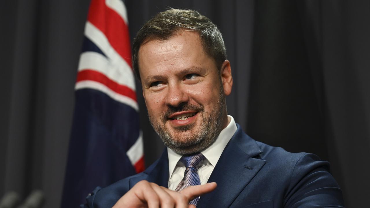 Stronger wages growth and Labor’s industrial relations overhaul mean the government should consider corporate tax reform, Industry Minister Ed Husic says. Picture: NewsWire / Martin Ollman