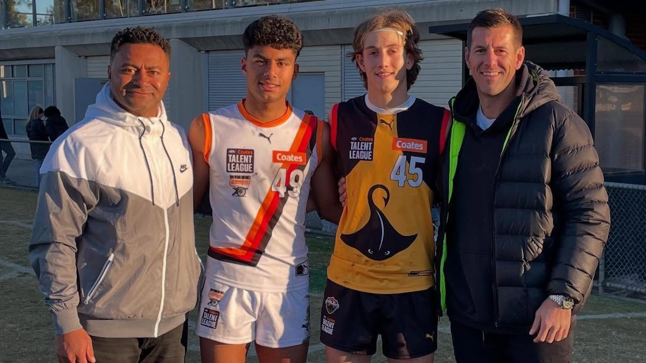 Mates turned rivals: Port father-sons debut against each other