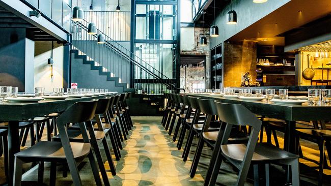 Inside Fortitude Valley's Agnes restaurant. Picture: Richard Walker