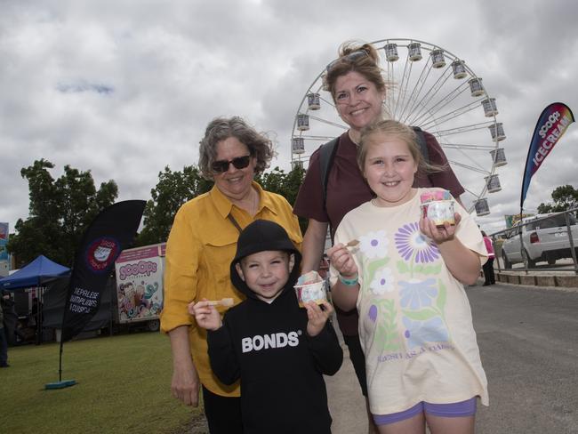 Jan Smith, Nate Symes, Talia Symes, Willa Symes Mildura Show 2024. Picture: Noel Fisher