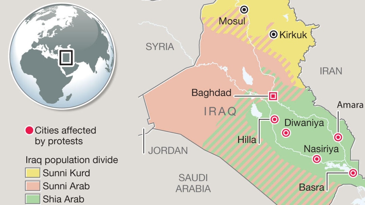 How the protests are dividing Iraq.