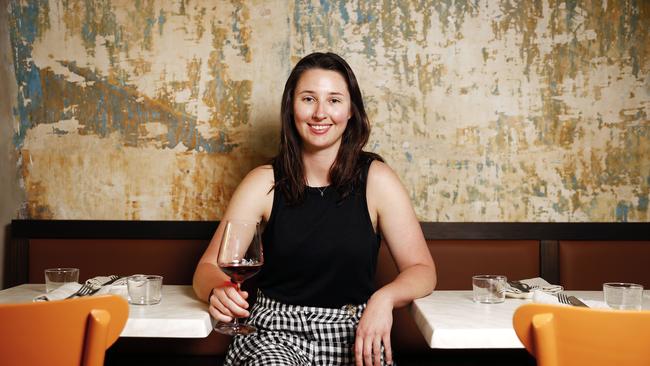 Sommelier Zoe Brunton at Abercrombie's wine bar Lil Sis wants the venue to feel like home. Picture: Richard Dobson