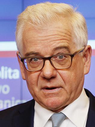 Poland's Foreign Minister Jacek Czaputowicza announced Poland is expelling four high-ranking Russian diplomats. Picture: AP/Czarek Sokolowski