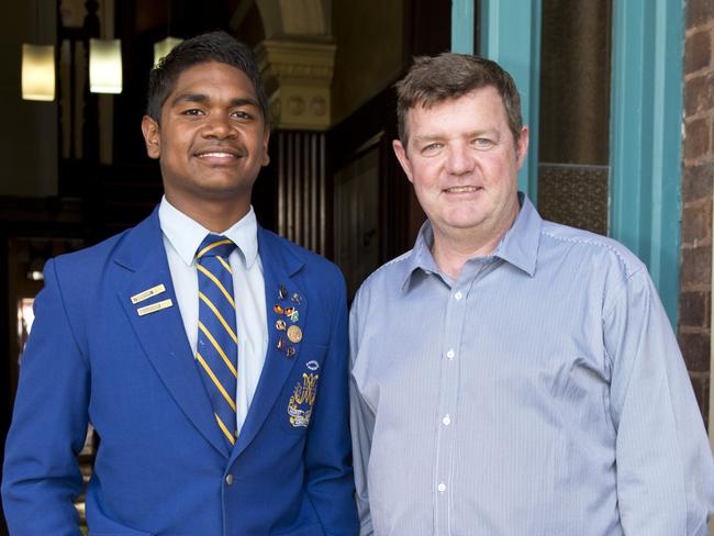 Andrew Penfold, executive director of the Australian Indigenous Education Foundation and Nathan Bassani. Picture: Supplied