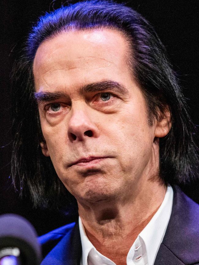 Lazenby’s famous dad, Nick Cave. Picture: AFP