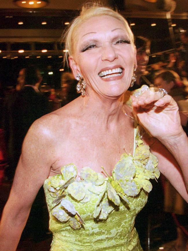 Jeanne Little at the Logie awards in 2001. Picture: Supplied