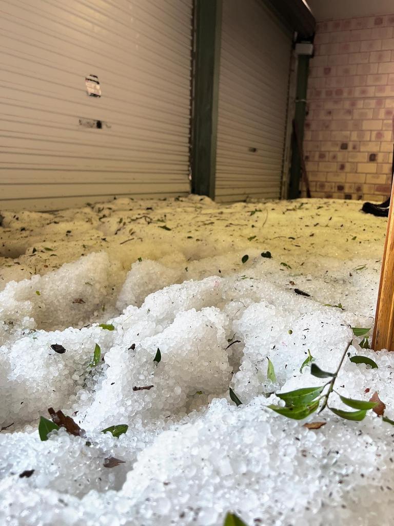 The Black Canvas garage looked like this after an overnight storm.