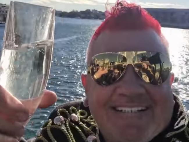 Darryn Lyons at Kyle Sandilands' 50th birthday. Pictures: Facebook