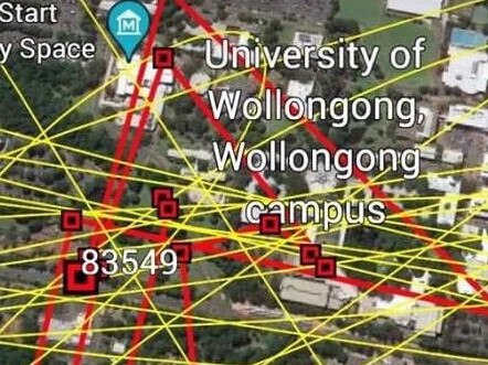 According to the GPS data, the shark tag has been crossing the University of Wollongong campus.