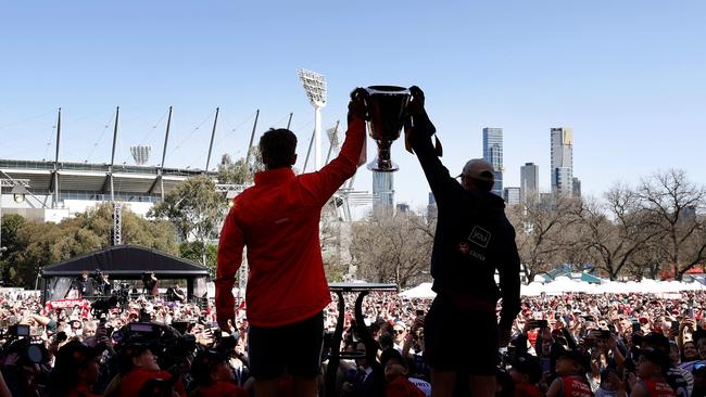 Swans and Lions expected to deliver fans a thrilling end to the 2024 AFL season. Photo: Phil Hillyard