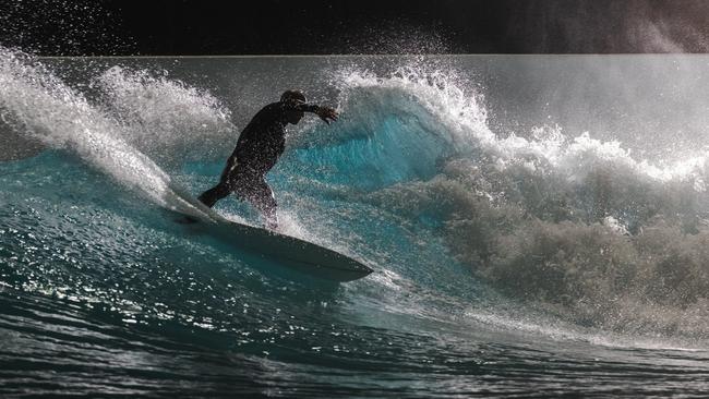 Night surfing at URBNSURF which are located in Melbourne and Sydney Picture: Facebook