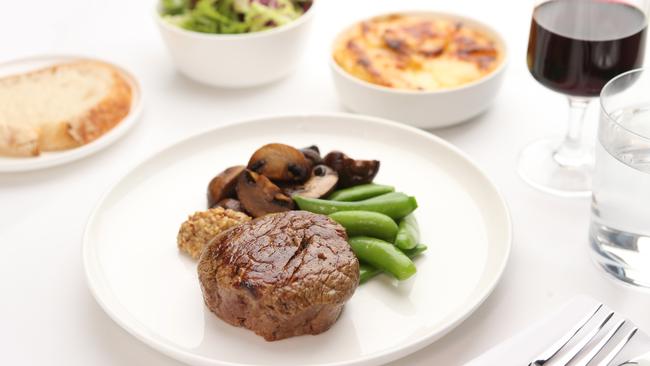 QANTAS... Airline food, and why meals taste different in the air. Pics supplied by Qantas.