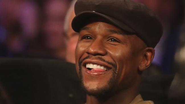 Floyd Mayweather has stopped smiling when Conor McGregor’s name comes up.