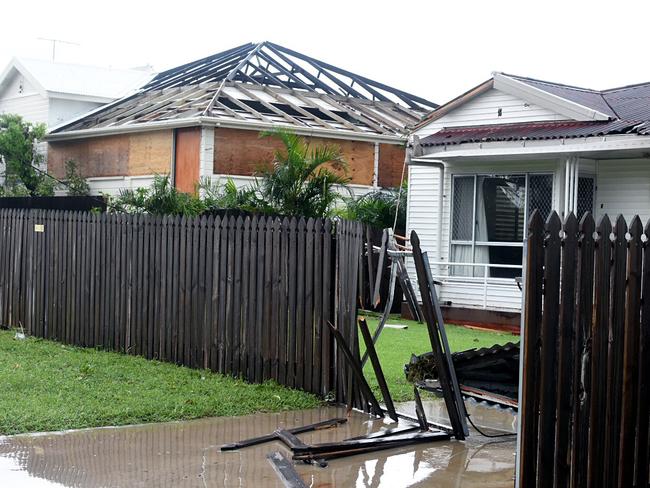 Damage seen in the town of Bowen, Queensland, Wednesday, March 29, 2017. The coastal Queensland town of Bowen has found itself largely intact in the wake of Tropical Cyclone Debbie. Picture: AAP Image/Sarah Motherwell