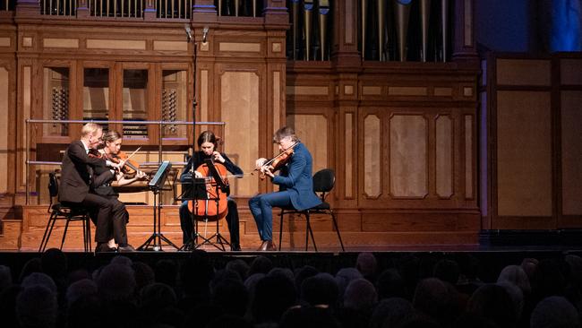 Australian String Quartet in Adelaide Town Hall.